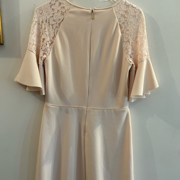 RALPH LAUREN Women Blush Pink Bell Ruffle Sleeve Evening Dress Size 6 AUTHENTIC - Picture 7 of 9